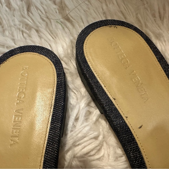 Bottega Veneta Quilted Dark Denim Mules Size 42 - Picture 13 of 13